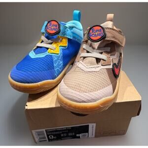 Nike LeBron James Tune Squad Wile E. Coyote Roadrunner Sneakers 9c Space Jam